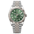 Rolex Sky-Dweller 336933 Oystersteel & White Gold "Green Dial"