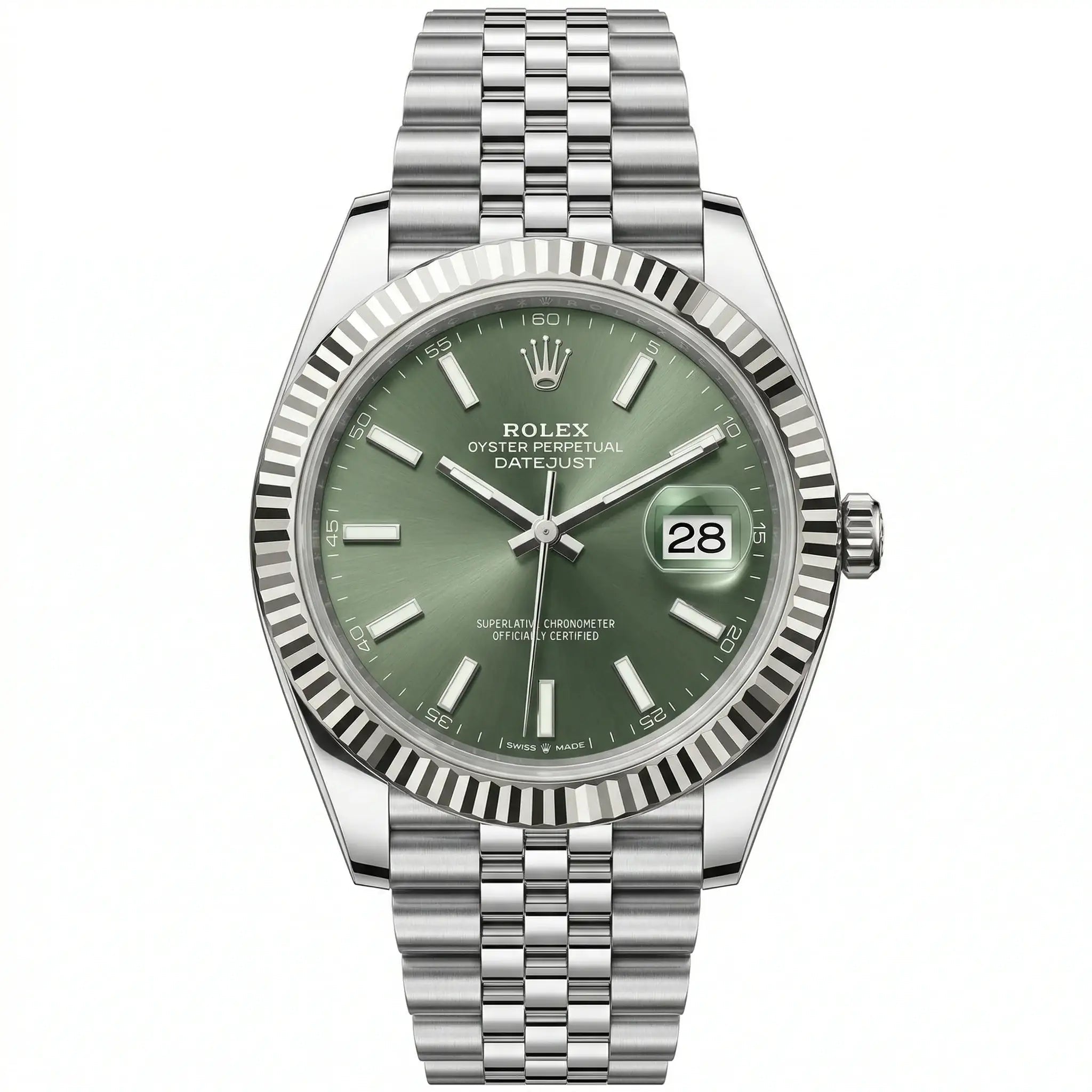 Rolex Datejust 126334 Green Dial Jubilee